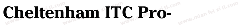 Cheltenham ITC Pro字体转换